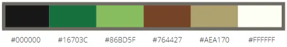 Green-farm-like Colour Palette for Restaurants: